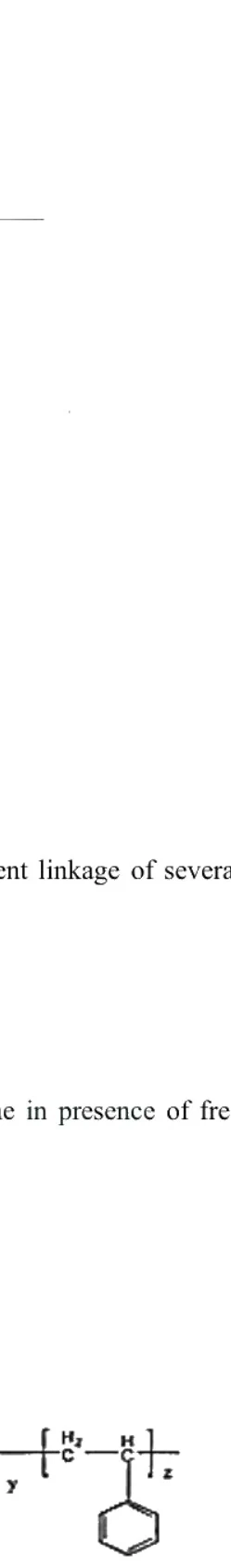 Chemical equation for the preparation of ABS polymer