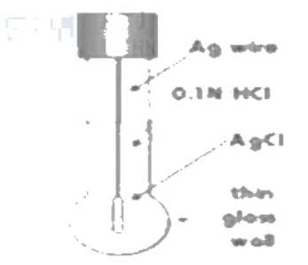 Diagram of a glass electrode