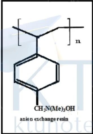 Anion exchange resin chemical structure