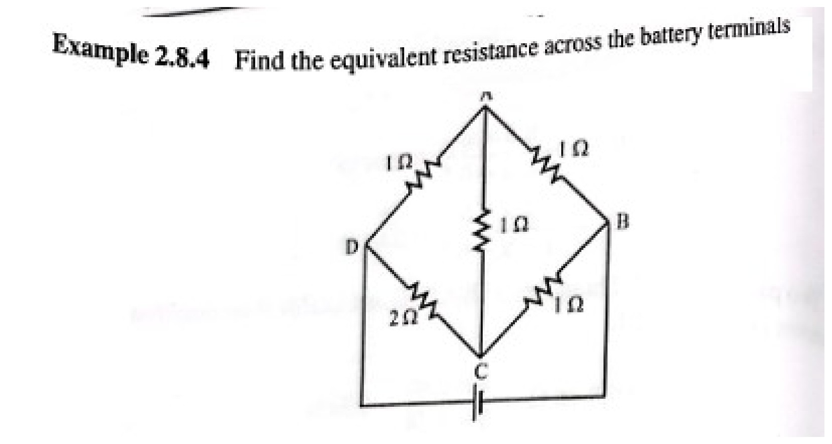 Circuit diagram illustrating Mesh 1 and Mesh 2